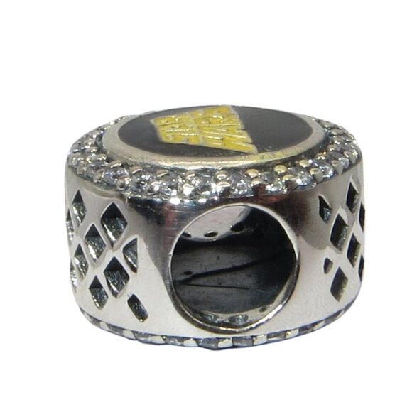 Pandora RARE! Disney LFL Star Wars Force Be With You CZ & SS .925 Charm - Picture 4 of 5